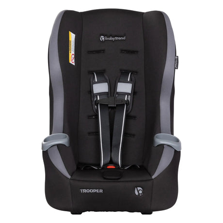Front view of the Baby Trend Trooper Convertible Car Seat without seat pads attached