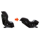 Load image into gallery viewer, Side view of the Baby Trend Trooper Convertible Car Seat  showing the use of recline flip foot