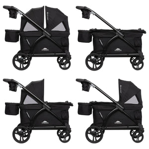 Expedition® 2-in-1 Stroller Wagon PLUS in Ultra Black (International)