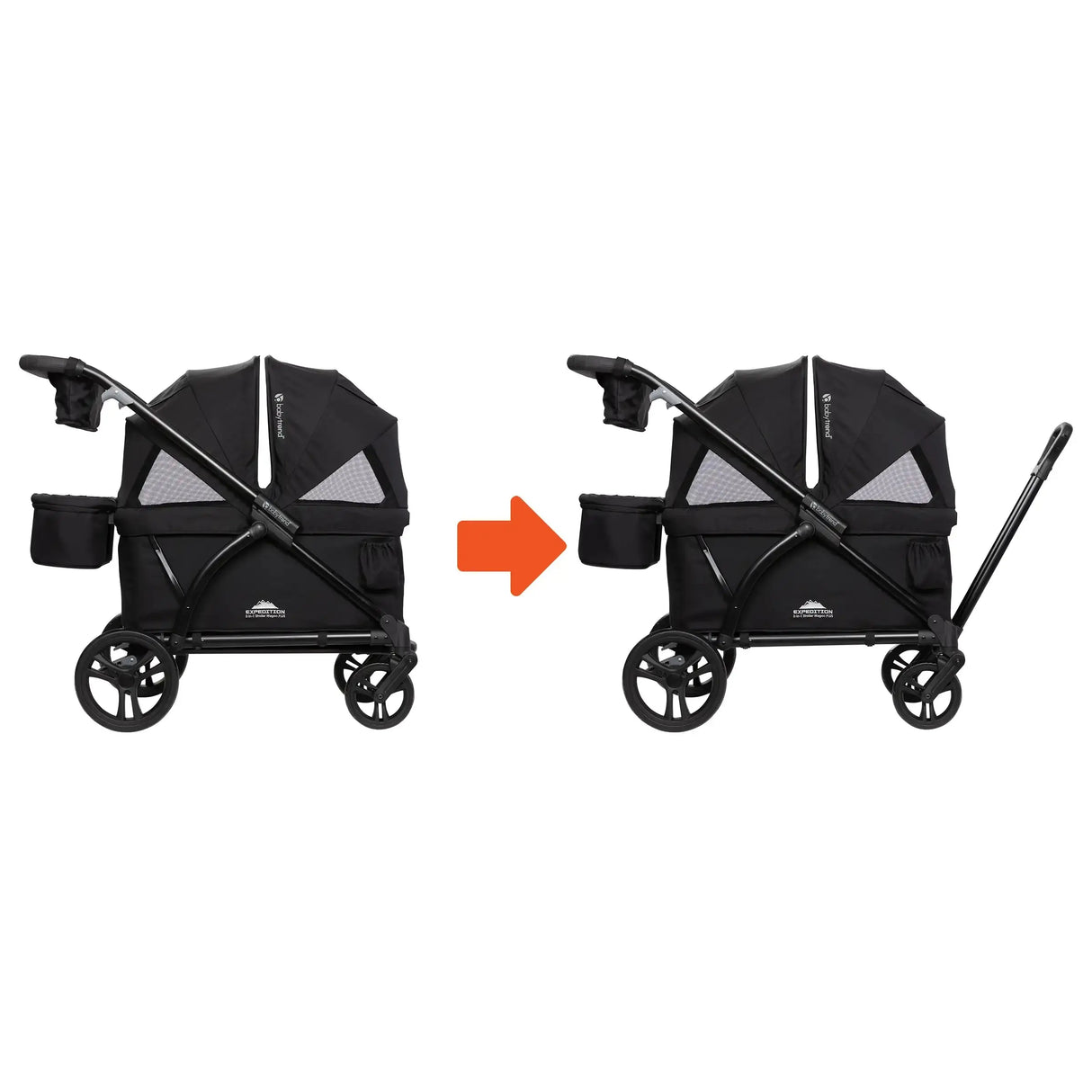Expedition® 2-in-1 Stroller Wagon PLUS in Ultra Black (International)