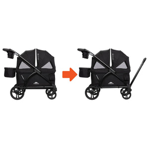 Expedition® 2-in-1 Stroller Wagon PLUS in Ultra Black (International)