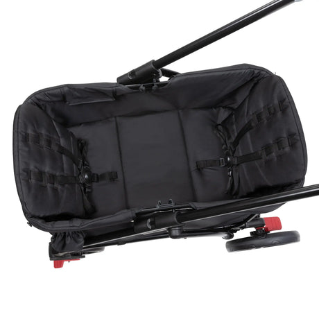 Top view of the Baby Trend Expedition 2-in-1 Stroller Wagon large compartment