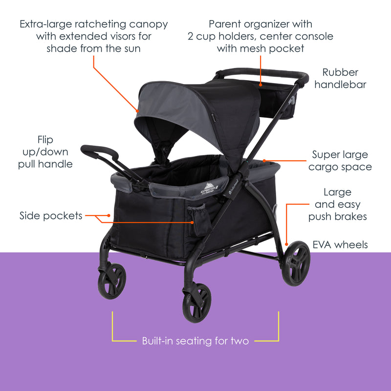 Highlights of the Baby Trend Expedition LTE 2-in-1 Stroller Wagon
