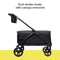 Push stroller mode with canopy removed of the Baby Trend Expedition LTE 2-in-1 Stroller Wagon