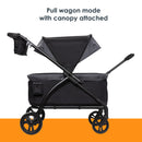 Load image into gallery viewer, Pull wagon mode with canopy attached of the Baby Trend Expedition LTE 2-in-1 Stroller Wagon