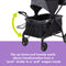 Flip up/down pull handle easily allows transformation from a “push” stroller to a “pull” wagon mode of the Baby Trend Expedition LTE 2-in-1 Stroller Wagon