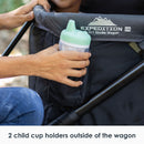 Load image into gallery viewer, 2 child cup holders outside of the wagon of the Baby Trend Expedition LTE 2-in-1 Stroller Wagon