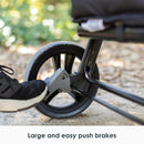 Load image into gallery viewer, Large and easy push brakes of the Baby Trend Expedition LTE 2-in-1 Stroller Wagon
