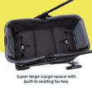 Load image into gallery viewer, Super large cargo space withbuilt-in seating for two of the Baby Trend Expedition LTE 2-in-1 Stroller Wagon