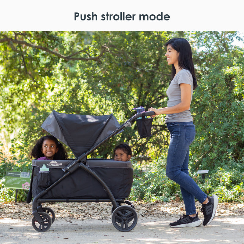 Push stroller mode of the Baby Trend Expedition LTE 2-in-1 Stroller Wagon