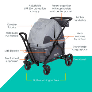 Navigator® 2-in-1 Stroller Wagon in Madrid Grey (Target Exclusive)