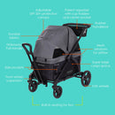 Load image into gallery viewer, Baby Trend Navigator® 2-in-1 Stroller Wagon | 2 Built-In Seats with Adjustable Dual Canopies