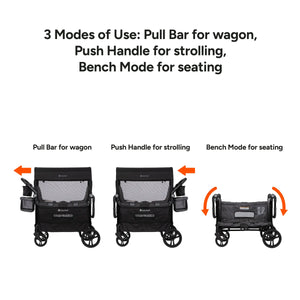 Quest 3-in-1 Stroller Wagon in Desert Black (Walmart Exclusive)