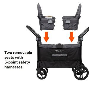Quest 3-in-1 Stroller Wagon in Desert Black (Walmart Exclusive)