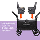 Load image into gallery viewer, Quest 3-in-1 Stroller Wagon in Desert Black (Walmart Exclusive)