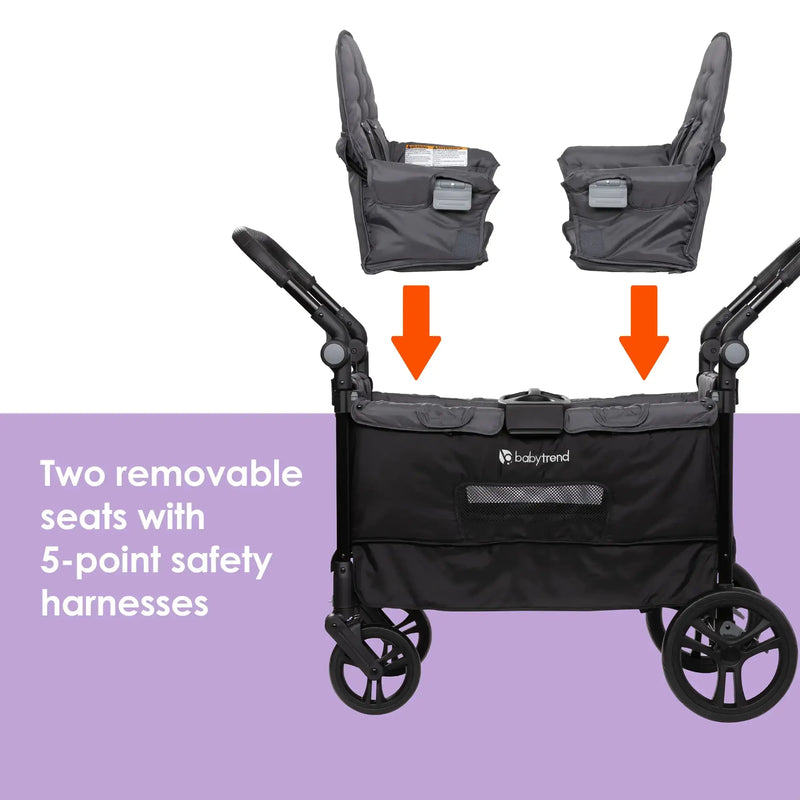 Quest 3-in-1 Stroller Wagon in Desert Black (Walmart Exclusive)