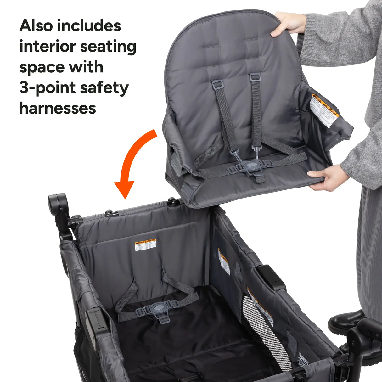 Quest 3-in-1 Stroller Wagon in Desert Black (Walmart Exclusive)