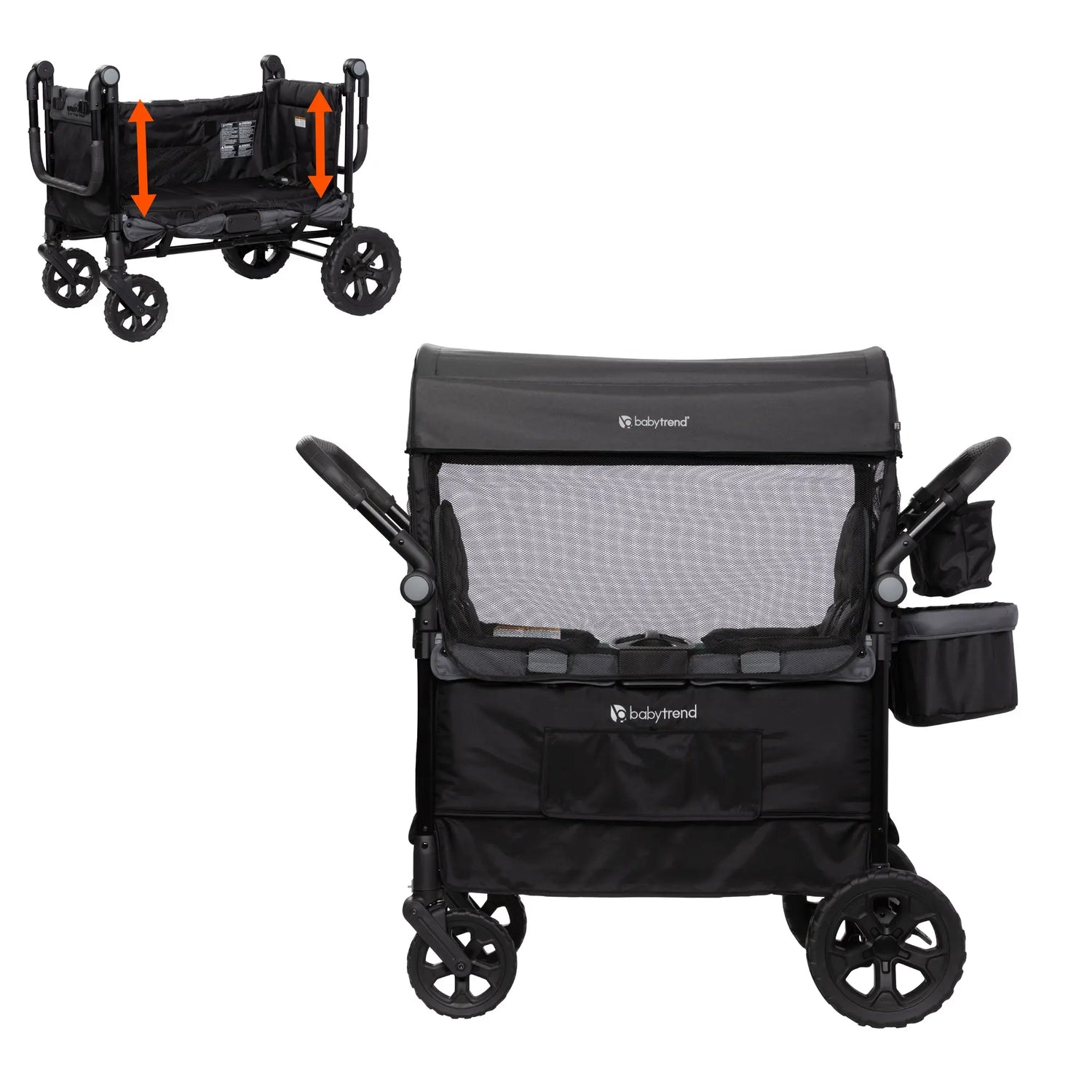 Quest PLUS 3-in-1 Stroller Wagon in Dash Black