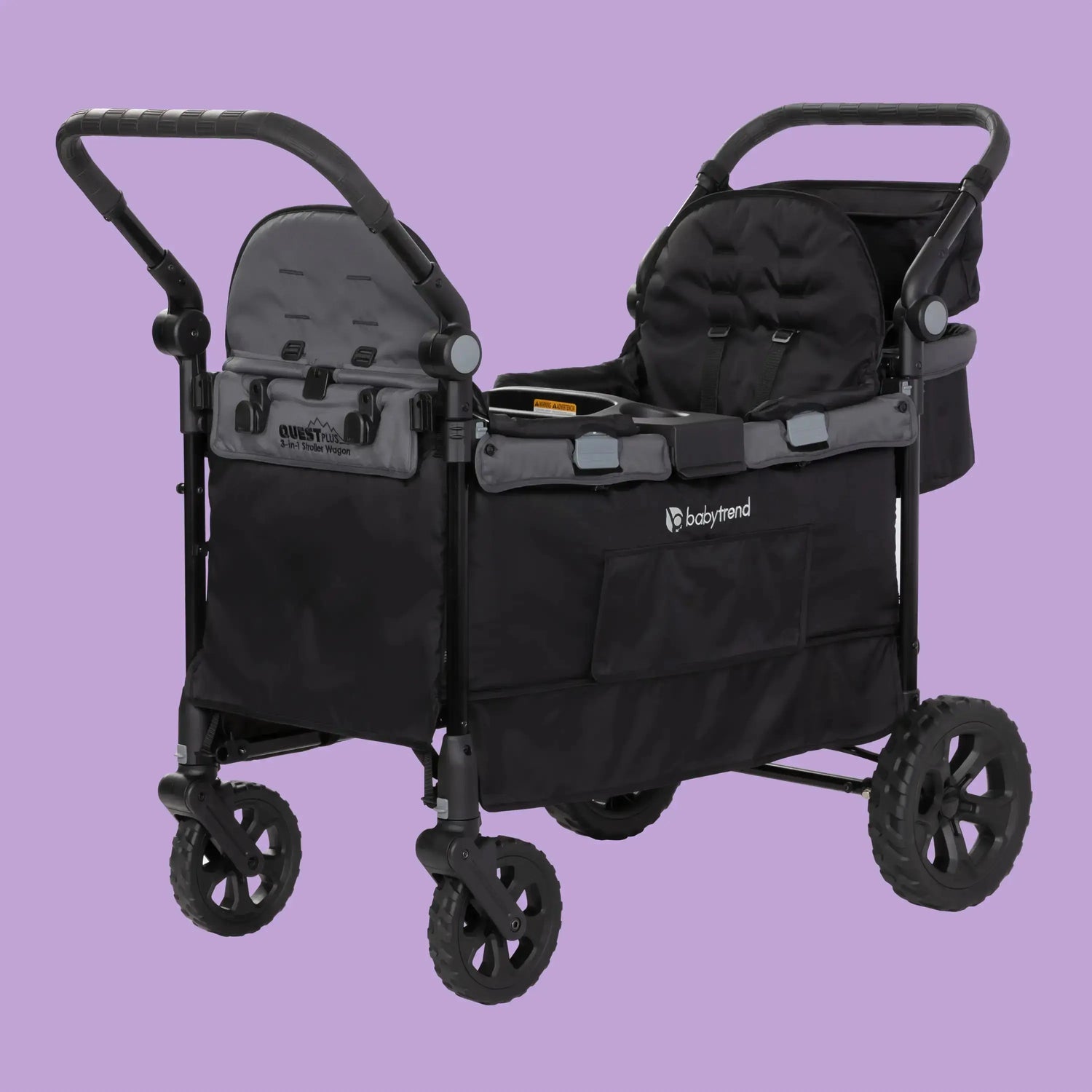triple wagon stroller Baby Trend Quest PLUS 3-in-1 Stroller Wagon in Dash Black