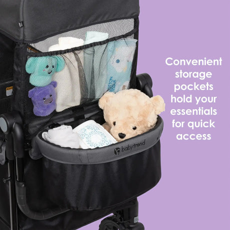 Baby Trend Quest 3-in-1 Stroller Wagon convenient storage pockets hold your essentials for quick access