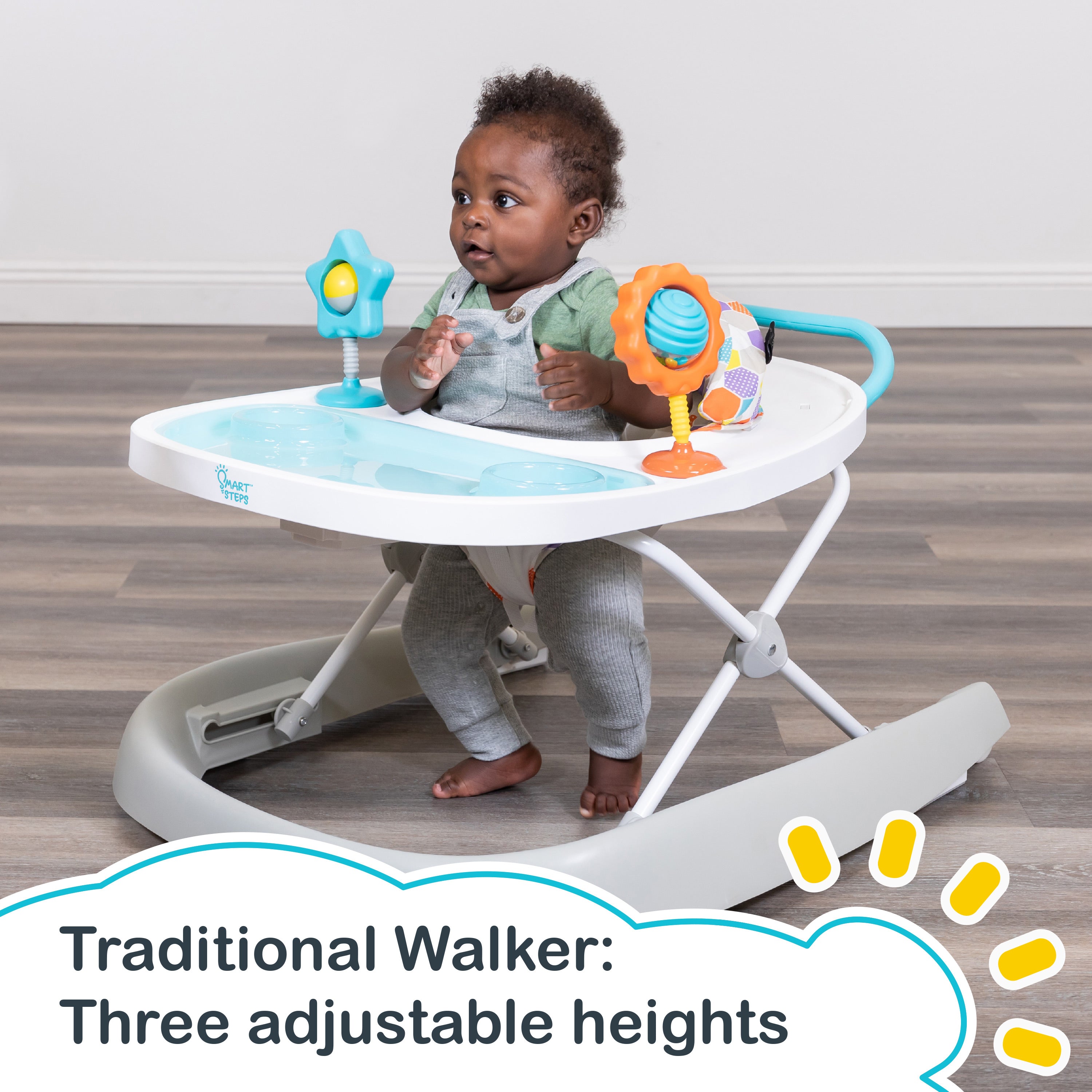 Smart Steps by Baby Trend Dine N' Play 3-in-1 Feeding Walker