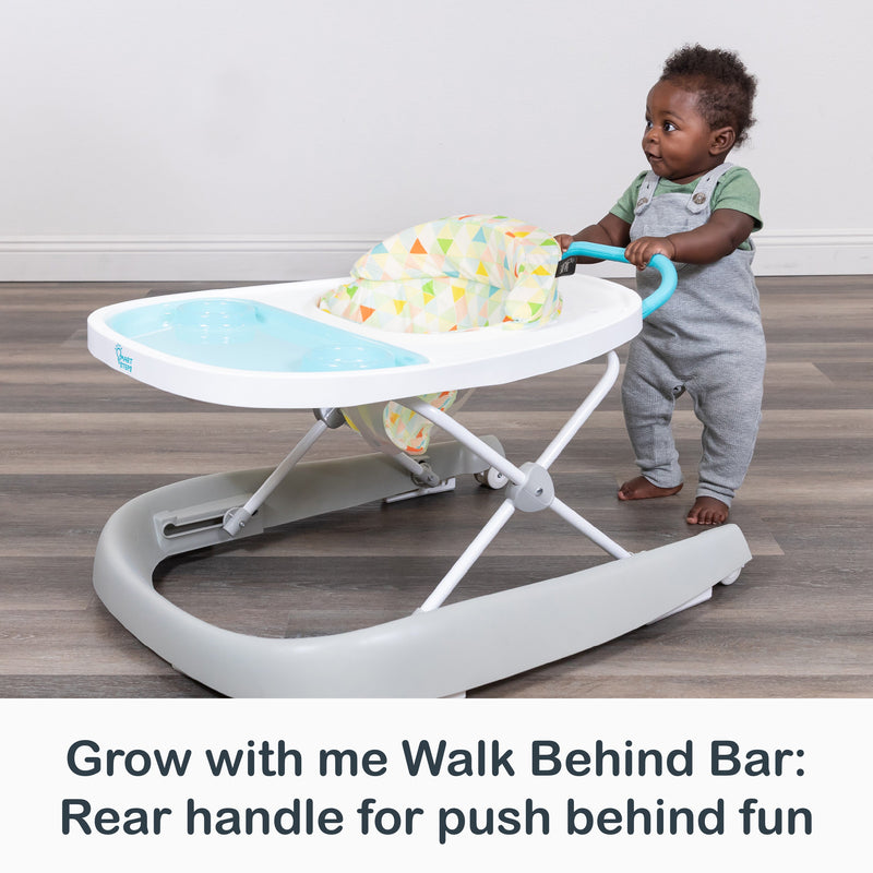 Grow with me Walk Behind Bar: Rear handle for push behind fun of the Smart Steps Dine N’ Play 3-in-1 Feeding Walker