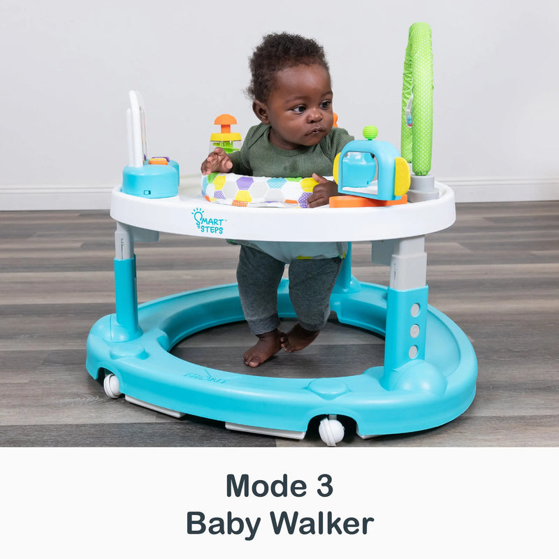 Smart Steps by Baby Trend Bounce N' Dance 4-in-1 Activity Center Walker | Hexagon Dots | Walmart Exclusive walker with bouncer