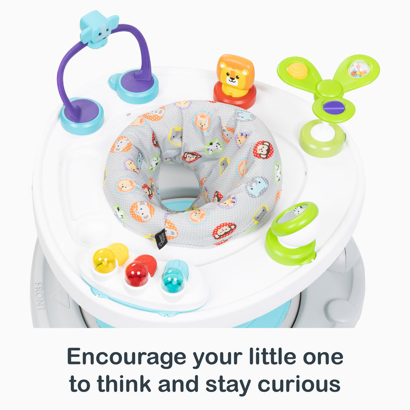 Encourage your little one to think and stay curious with the Smart Steps Bounce N’ Glide 3-in-1 Activity Center Walker