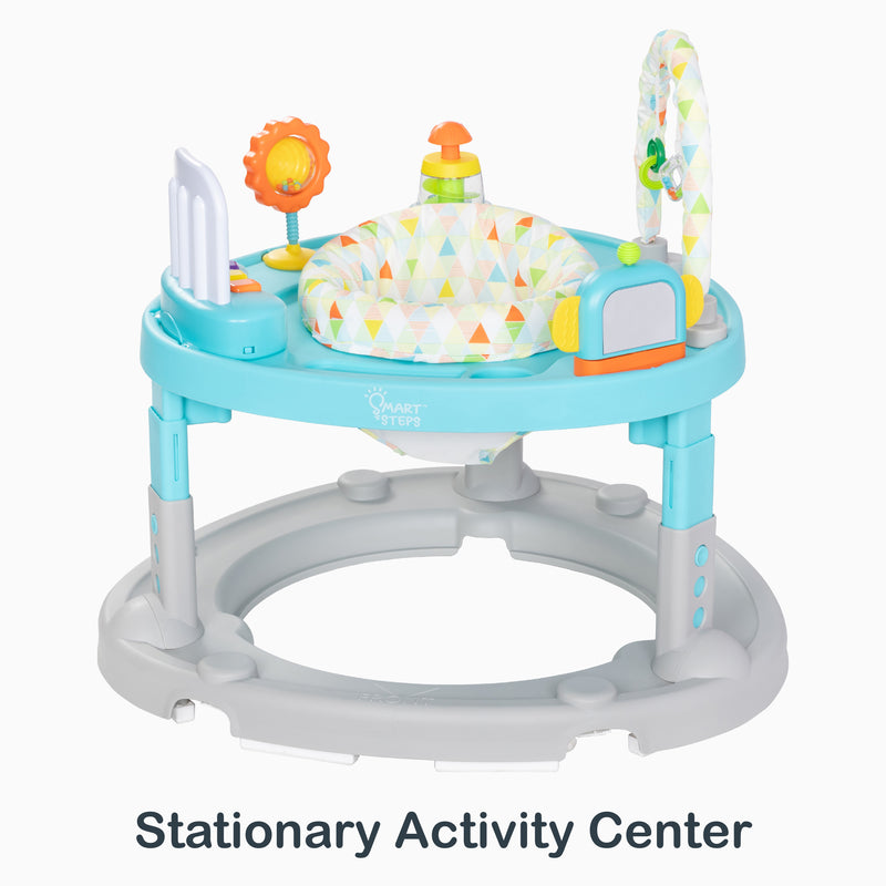 Stationary Activity Center of the Smart Steps Bounce N’ Dance 4-in-1 Activity Center Walker