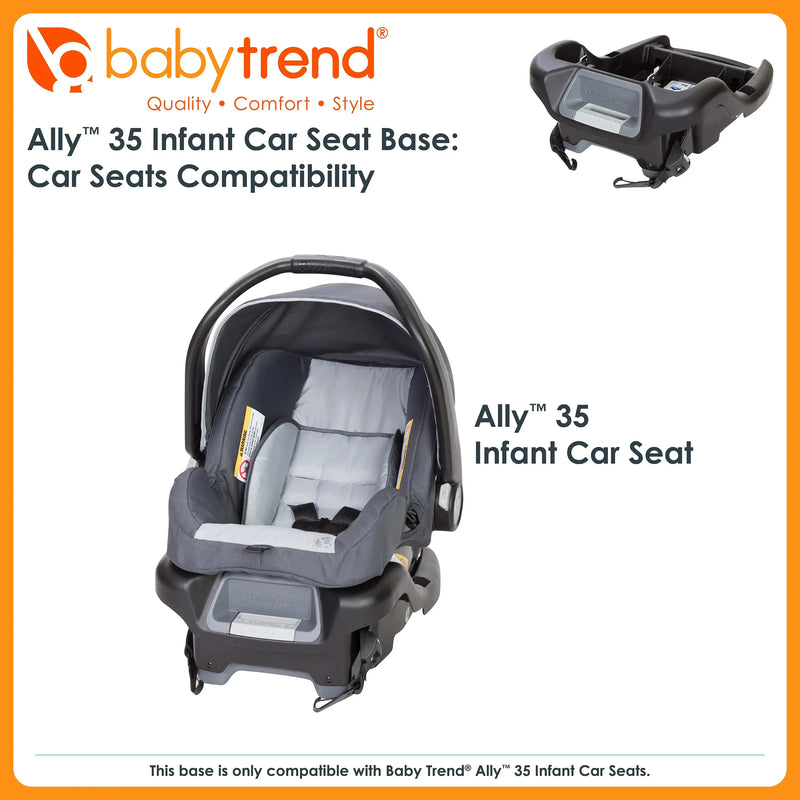 Baby Trend Ally 35 infant car seat base compatibility chart