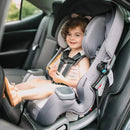 Load image into gallery viewer, A toddler is sitting in the front facing position with the Baby Trend Cover Me Convertible Car Seat