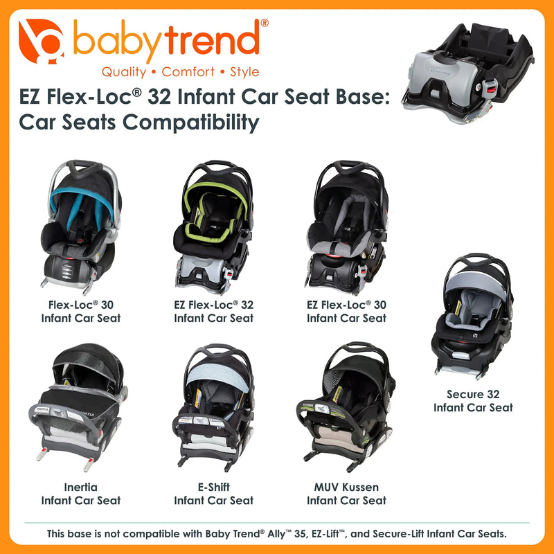 Baby Trend EZ Flex-Loc 32 Infant Car Seat base compatibility infant car seat