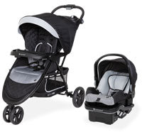 Baby Trend 3 wheel standard stroller travel systems comes with an infant car seat