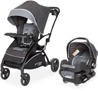 Baby Trend double stroller travel systems comes with an infant car seat