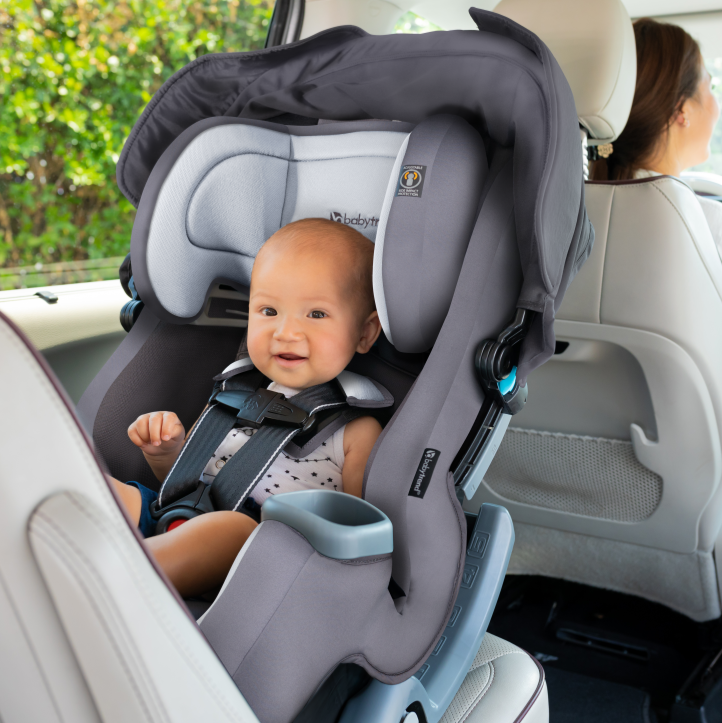 Baby in car seat in car