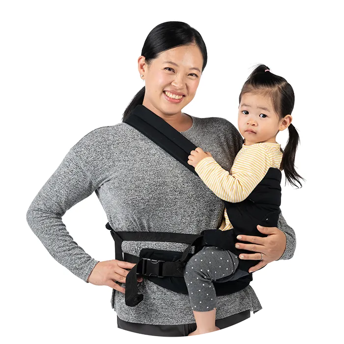 Baby Trend Caleo 3-in-1 Soft Carrier Hip Carry Parent Facing Cross Strap