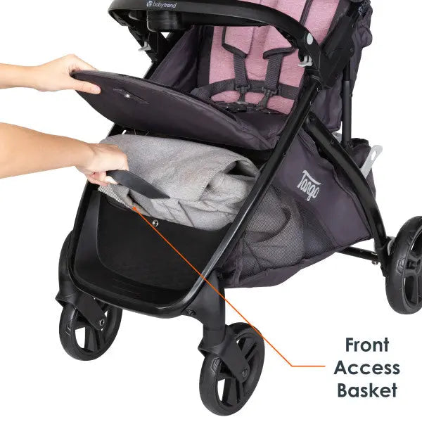 Baby Trend Tango Stroller front access basket