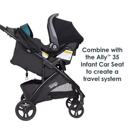 Baby Trend Tango Stroller combine with the Ally 35 Infant Car Seat to create a travel system