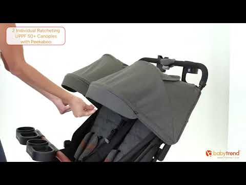 York Compact Side-By-Side Double Stroller in Cosmic Grey (Target Exclusive)