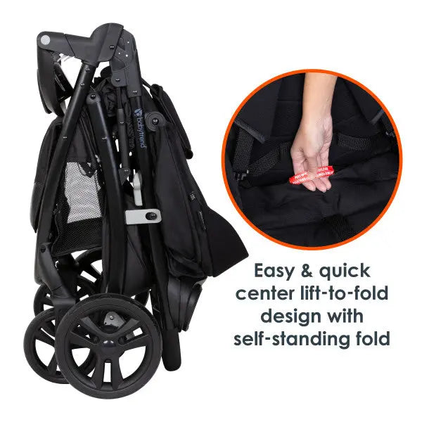 Baby Trend Tango Stroller easy and quick center lift to fold design