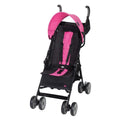 Baby Trend Rocket Stroller lightweight compact stroller in pink and black fashion color
