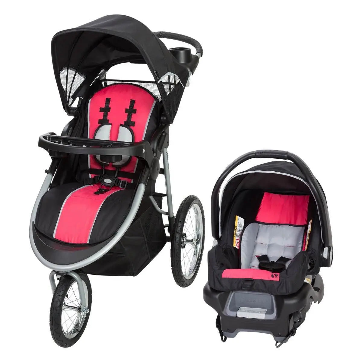 Trend Stroller Combo Pink And Gray Car Seat And Stroller Car Seat