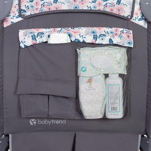 Baby Trend Deluxe II Nursery Center Playard side pocket storage