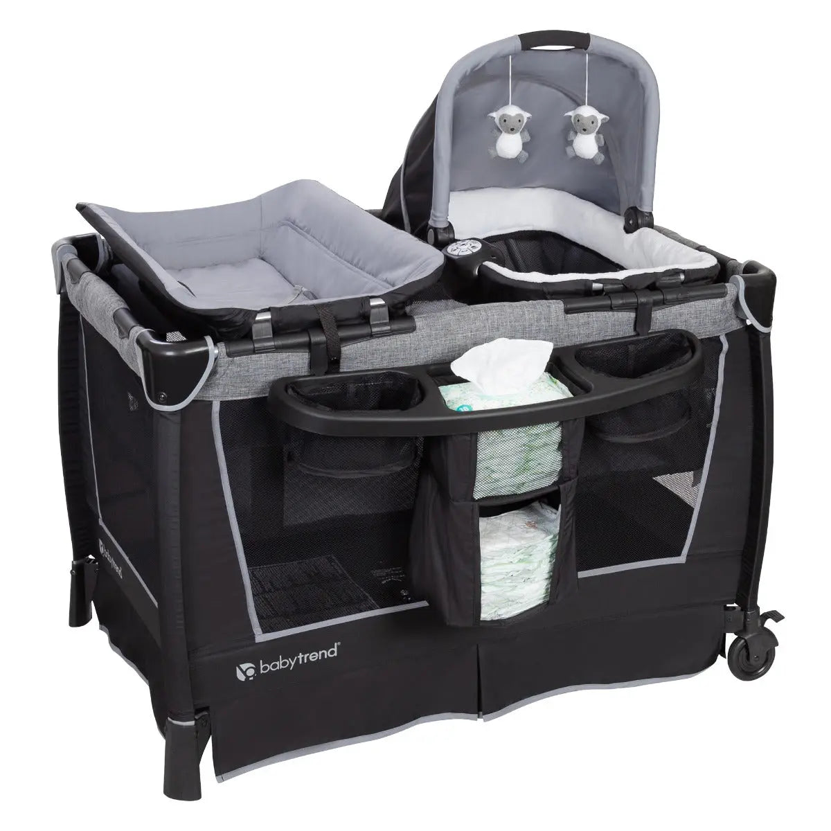 Baby Trend Simply Smart™ Nursery Center® Playard Convertible with Music Center and Removable Bassinet