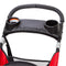 Baby Trend XCEL-R8 Jogging Stroller with parent tray, includes two cup holders and compartment