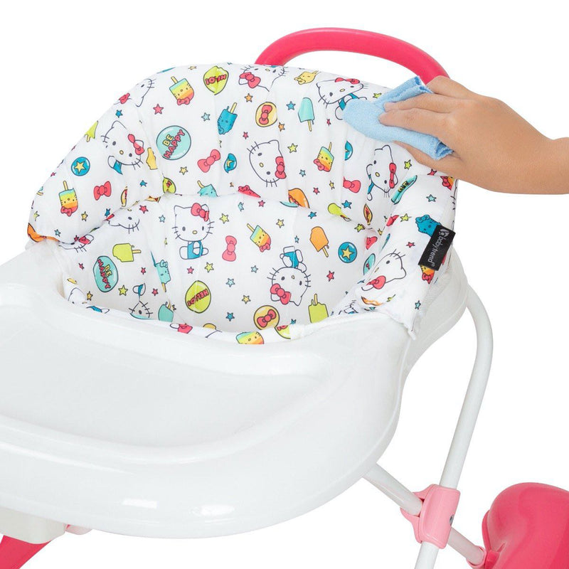Trend 4.0 Activity Walker with Walk Behind Bar by Baby Trend easy wipe seat pad