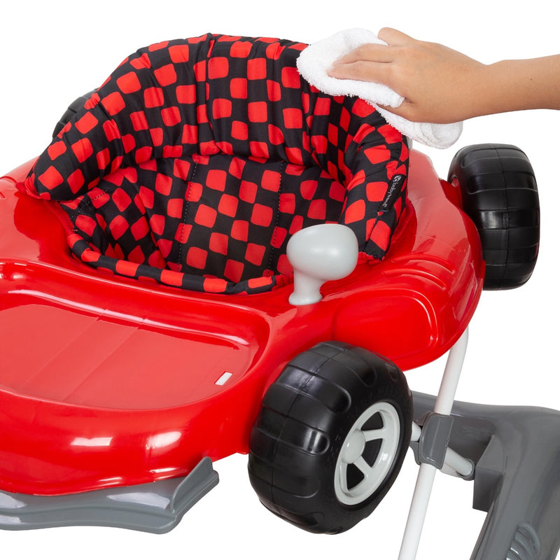 Baby Trend Trend 5.0 Activity Walker in Speedster fashion with easy wipe cleaning seat