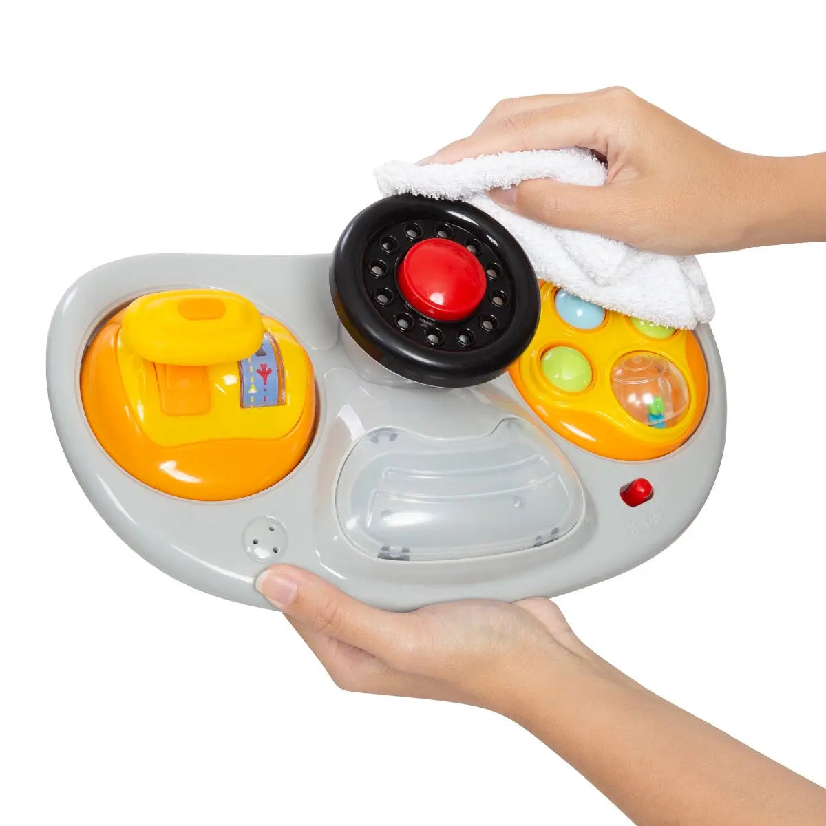 Baby Trend Trend 5.0 Activity Walker in Speedster fashion with toys can be easily clean
