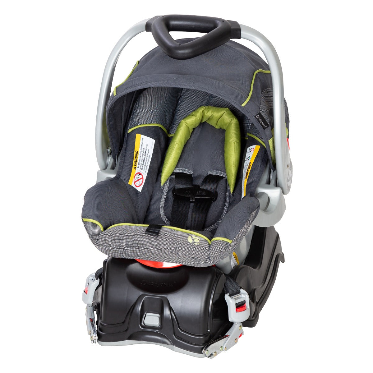 Baby Trend EZ Flex-Loc Infant Car Seat in gray and green color