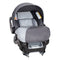 Baby Trend Ally 35 Infant Car Seat in grey with boot cover